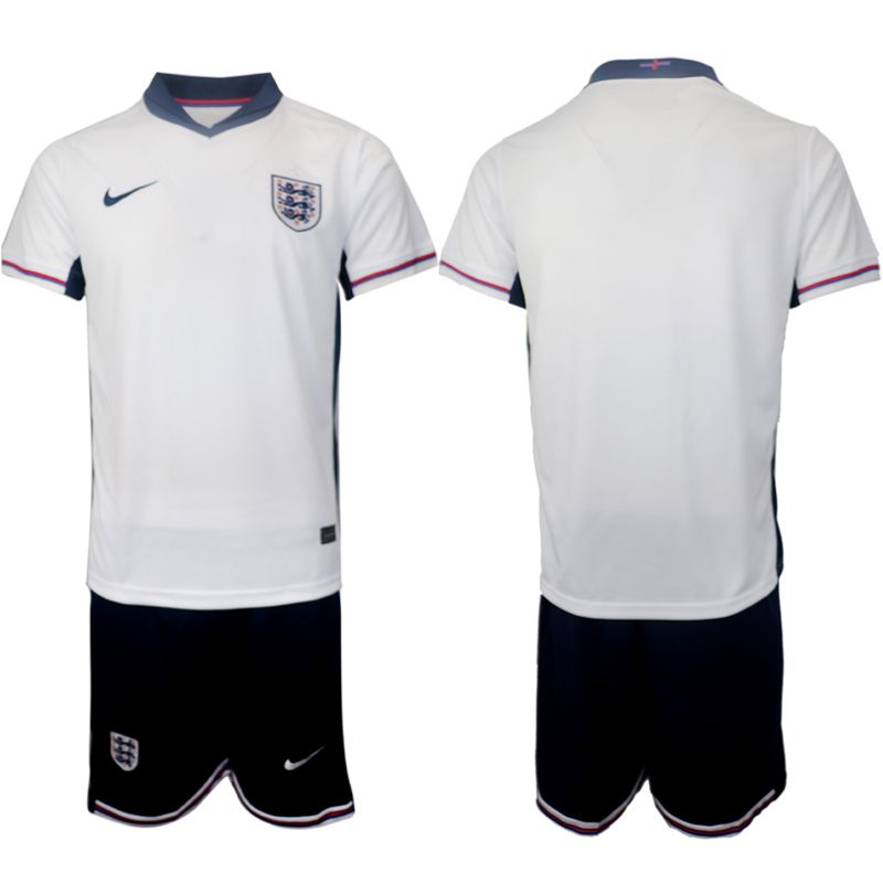 Men 2024-2025 Season England home white Blank Soccer Jersey->customized soccer jersey->Custom Jersey